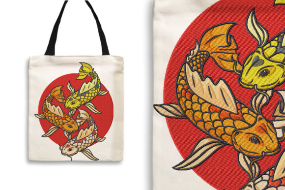 Review: Beautiful Koi Fish for Boutique Sweatshirts