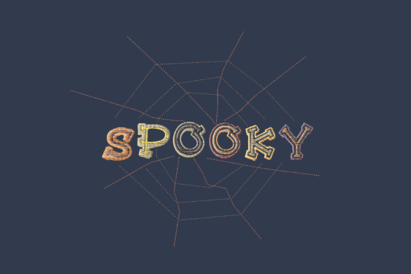 Spooky Lettering Spider Web Review